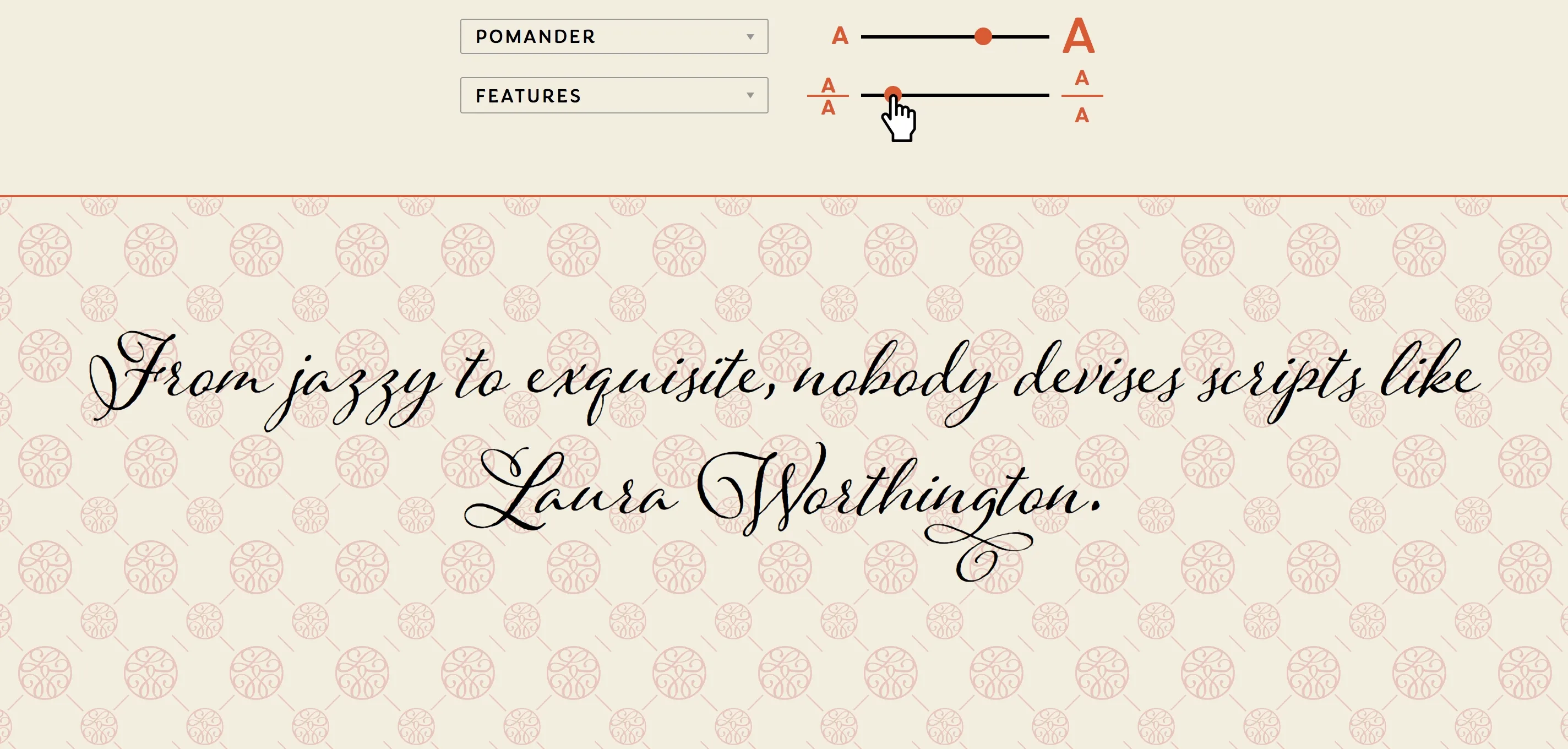 Type Tester leading adjustment