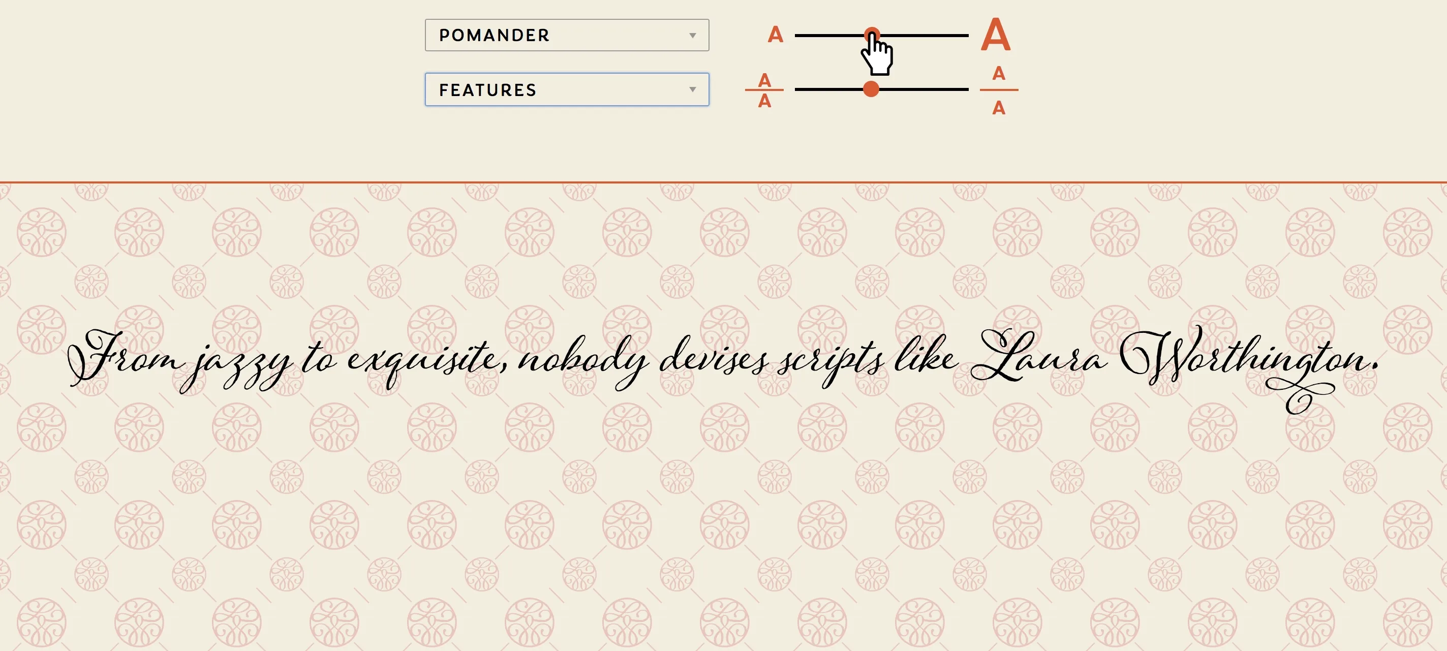 Type Tester size adjustment